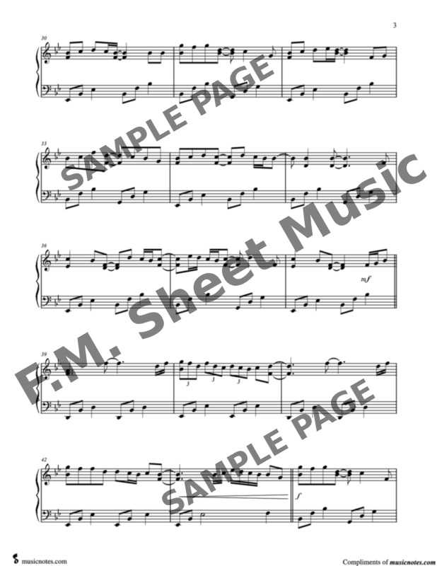 10 000 Hours Intermediate Piano By Dan Shay Justin Bieber F M